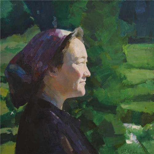 《明媚的阳光》60×60cm
