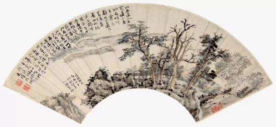浙博将展馆藏明清扇面：在酷暑中以凉友相对