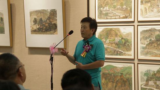陕西画院院范华在广东画院美术馆展览开幕现场致答谢词