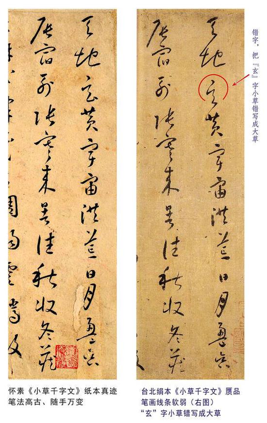 绢本《小草千字文》为何是丑陋伪作