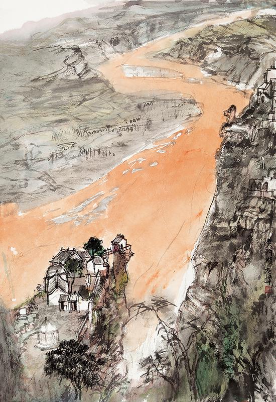 香炉寺之一 65cm×45cm 2017年