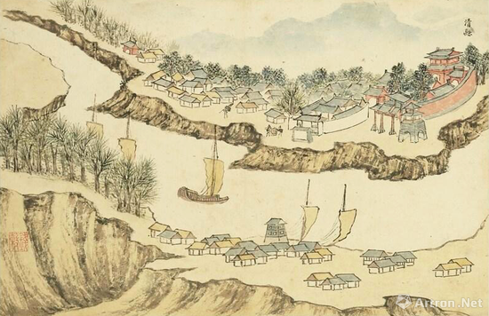 鉴藏：晚明画家张复的实境山水画