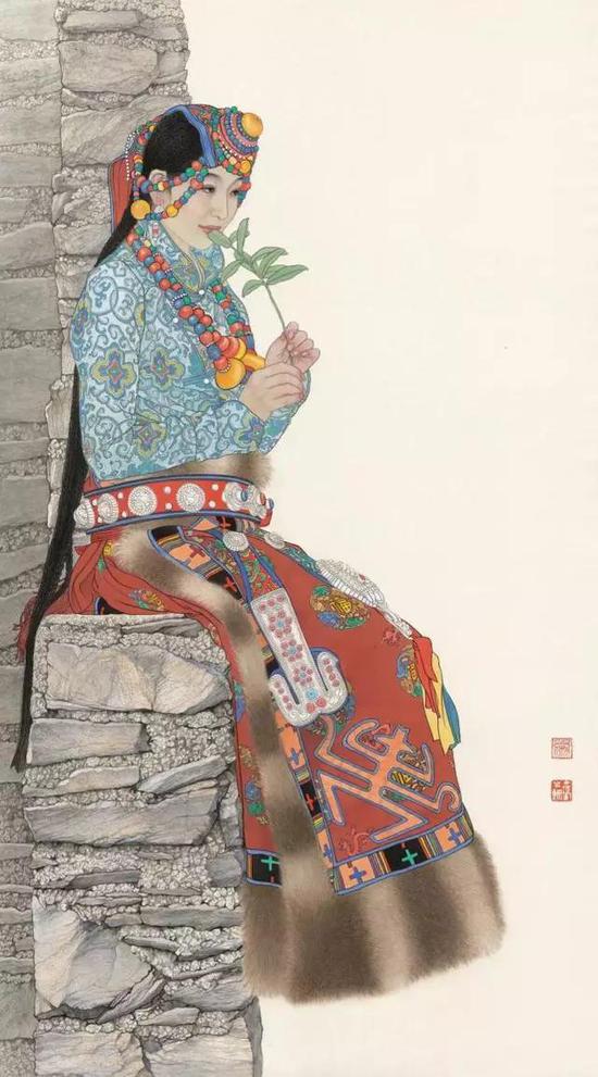 和谐家园 120x240cm 2018年 绢本