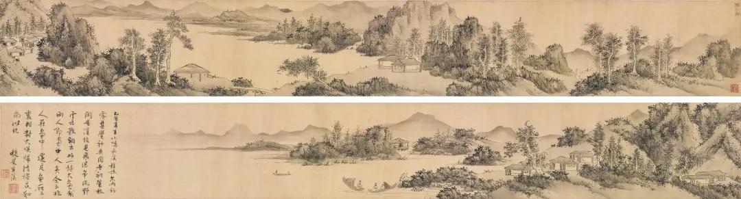 Lot924 明 文徴明 空山寒涧图
