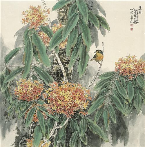《柔风》66×66cm 2012年
