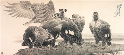 《大风图》82×184cm