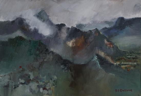 《复兴的早晨》布面油画 45x65cm 2018年