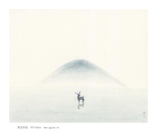 著名书画家兼音乐家 郭关作品展在北京地坛开幕