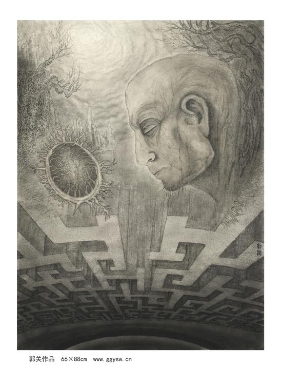 著名书画家兼音乐家 郭关作品展在北京地坛开幕