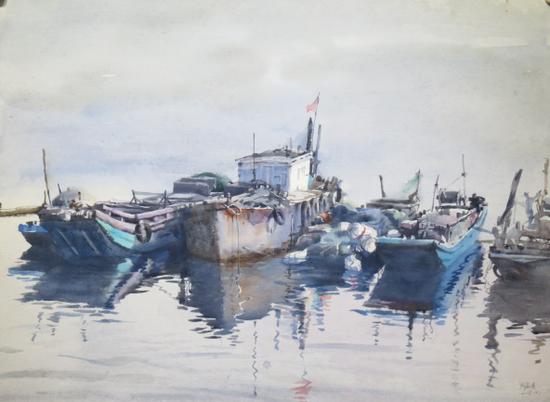 《水唱船歌—周蓝凌水彩画作品展》香港站将举行