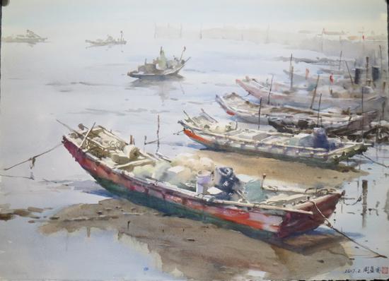 《水唱船歌—周蓝凌水彩画作品展》香港站将举行
