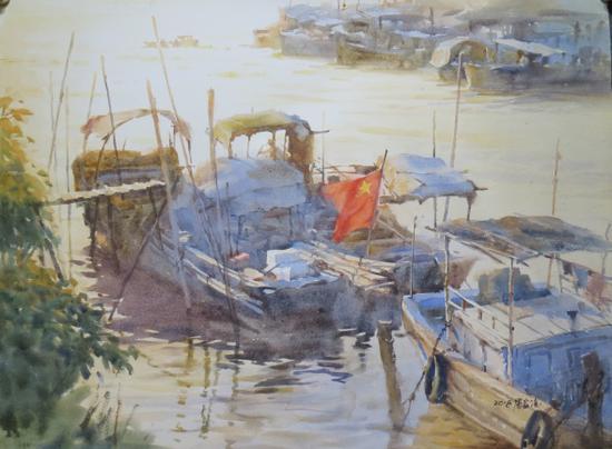 《水唱船歌—周蓝凌水彩画作品展》香港站将举行