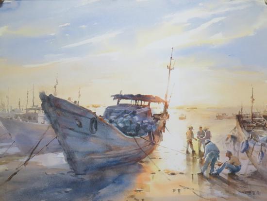 《水唱船歌—周蓝凌水彩画作品展》香港站将举行