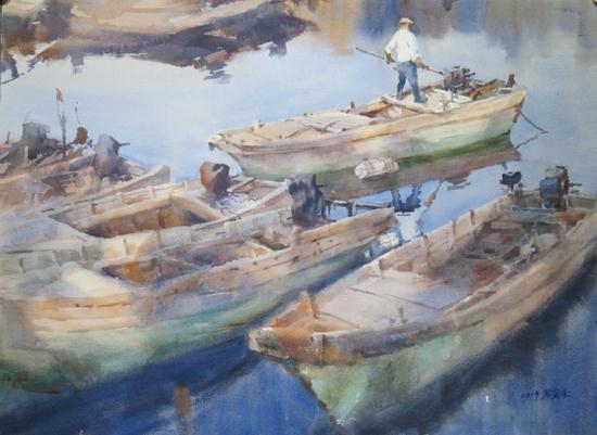 《水唱船歌—周蓝凌水彩画作品展》香港站将举行