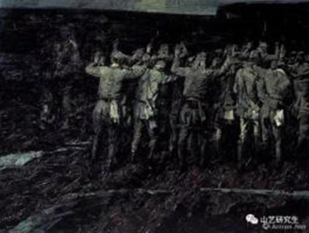 《发亮的眼睛》作者：路璋创作年代：1987年规格：145×181.1cm品类：油画