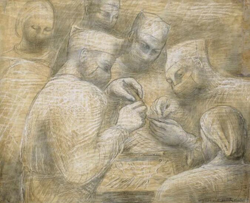 芭芭拉‧赫普沃斯女爵士（1903-1975） 《散射》，31 x 39 cm.。此拍品于2018年6月19日佳士得伦敦以308,750英镑成交。艺术品 © Bowness