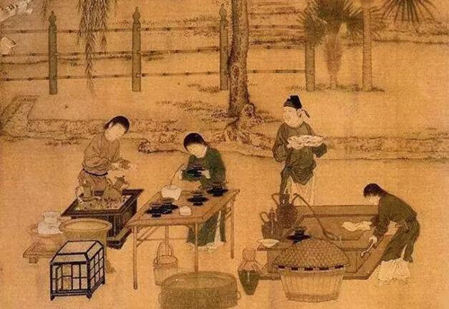 古人煮茶。来源/网络