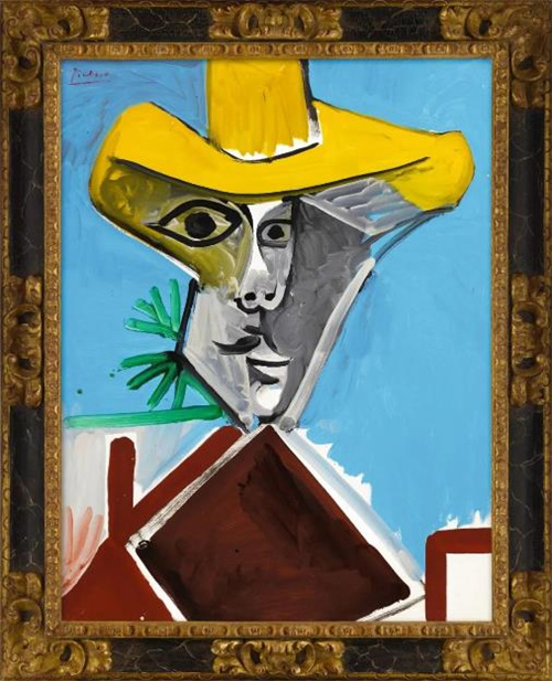 巴布罗・毕加索（Pablo Picasso）《男子半身像》</span><span style=
