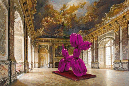 Jeff Koons在凡尔赛宫的展览作品