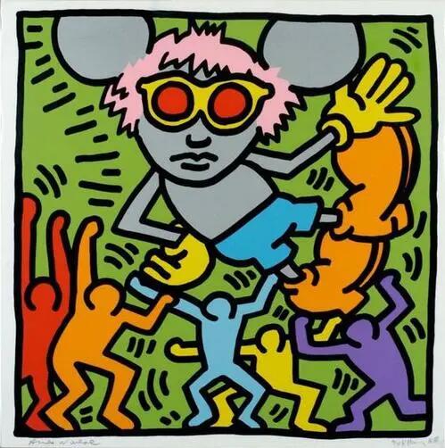 新波普艺术家Keith Haring作品