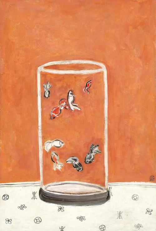 常玉（1895-1966） 《八尾金鱼》，油彩 画布，73.8 x 50.2 cm.，1930-1940年代作。此作于2020年12月2日在佳士得香港以170,170,000港元成交