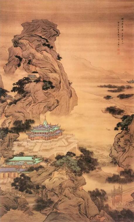 清代袁江《骊山避暑图》。来源/网络