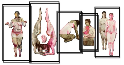 ▲ 我是我的谁，纸本综合材料，180x50cm，吕康佑，2021 图片来源：李国华