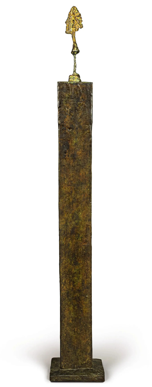 阿尔伯托・贾柯梅蒂（Alberto Giacometti）《立柱上的半身小像》