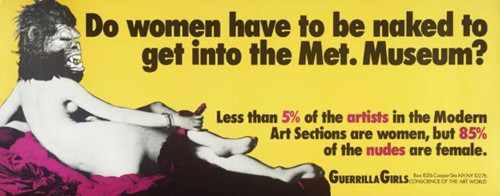 游击队女孩Do Women Have To Be Naked To Get Into the Met. Museum?，1989