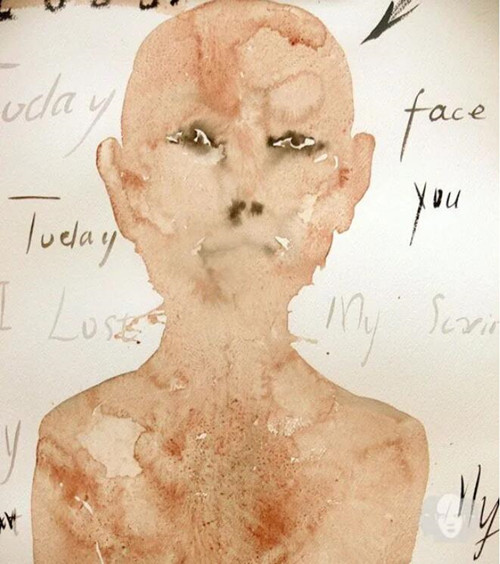李心沫《经血的自画像》，2009年