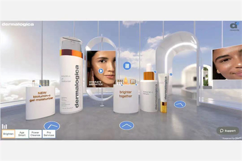 Obsess 为 Dermalogica 品牌开发了虚拟店面。