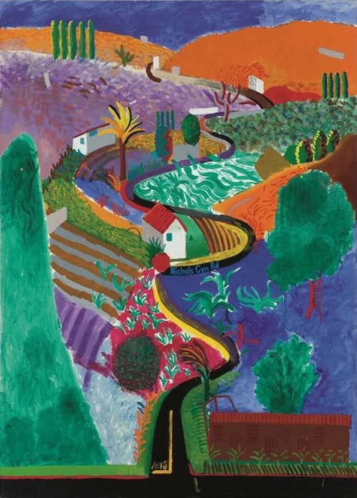 David Hockney,Nichols Canyon, 1980.