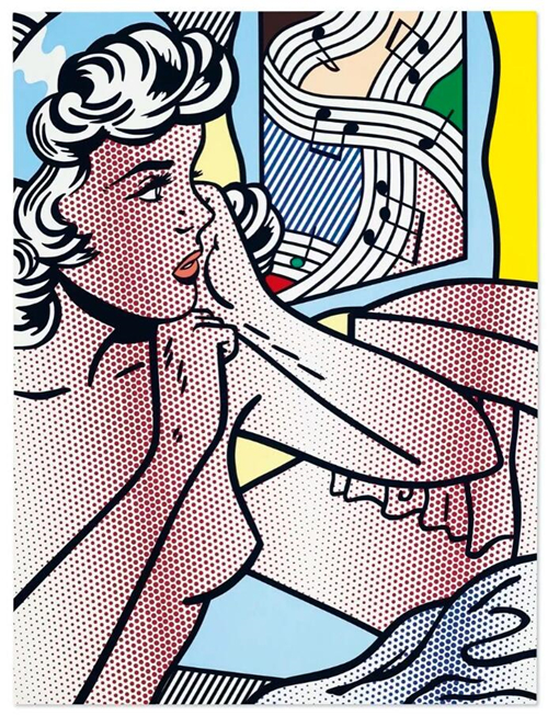 Roy Lichtenstein,NudewithJoyous Painting, 1994.