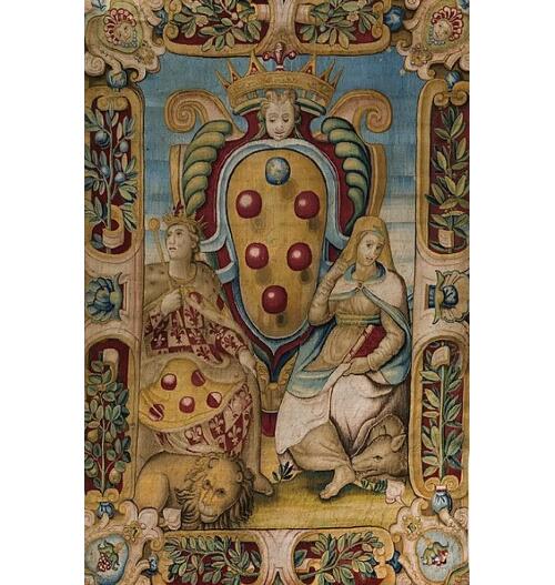 《1589年美第奇家族大婚毯画》，描述托斯卡纳大公费迪南德一世·德·美第奇与洛林的克里斯廷的大婚场景。