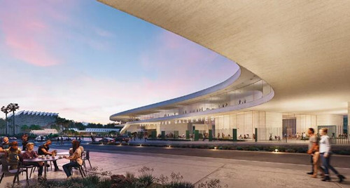 彼得·卒姆托（Peter Zumthor），洛杉矶郡艺术博物馆大卫·格芬馆，预计2023竣工，洛杉矶.效果渲染图.