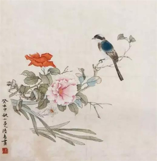 陆小曼 · 花鸟图