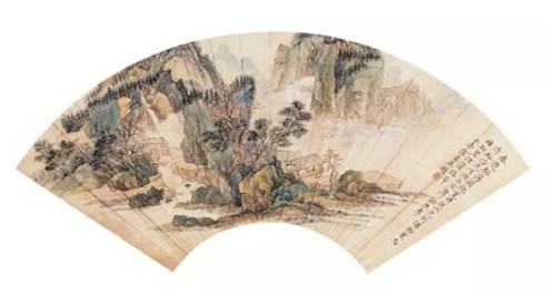 陆小曼 · 山水扇面画