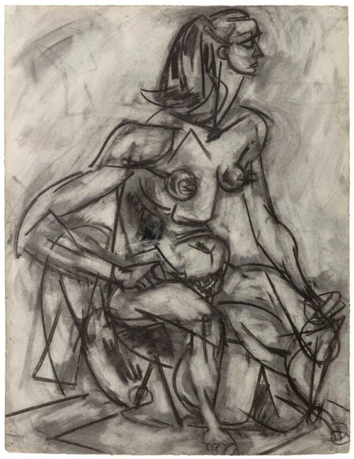 Lee Krasner,NudeStudy from Life, 1940