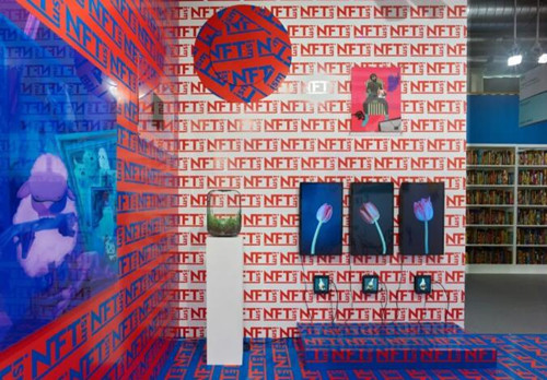 Installation view ofGalerieNagel Draxler’sbooth,Art Basel, Basel, 2021