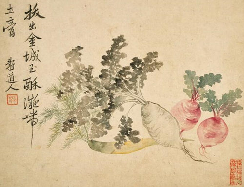 恽寿平笔下的莳花食果