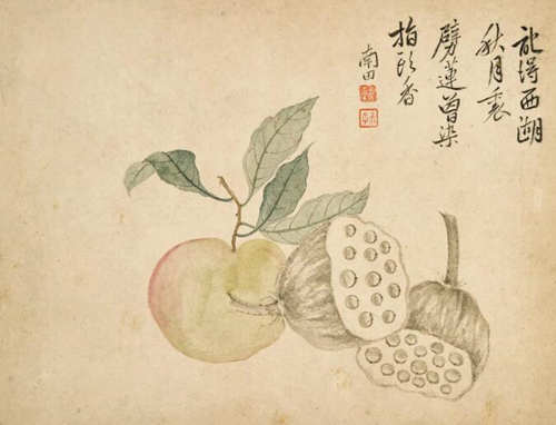 恽寿平笔下的莳花食果