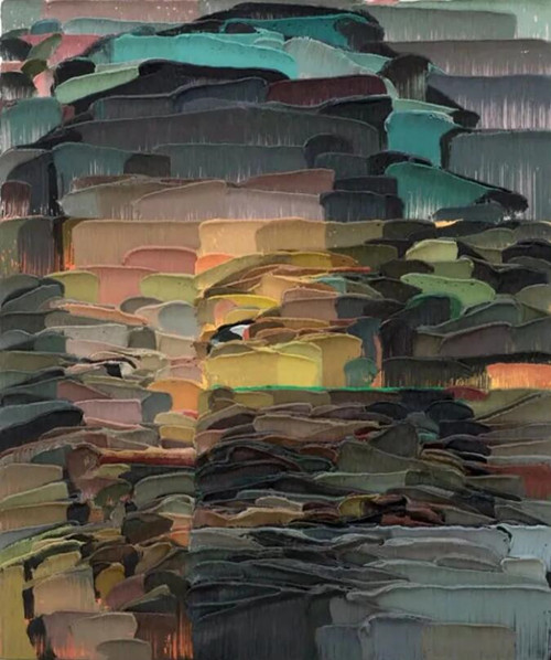 李松松，《不食周粟》，2021，布面油画，120×100cm