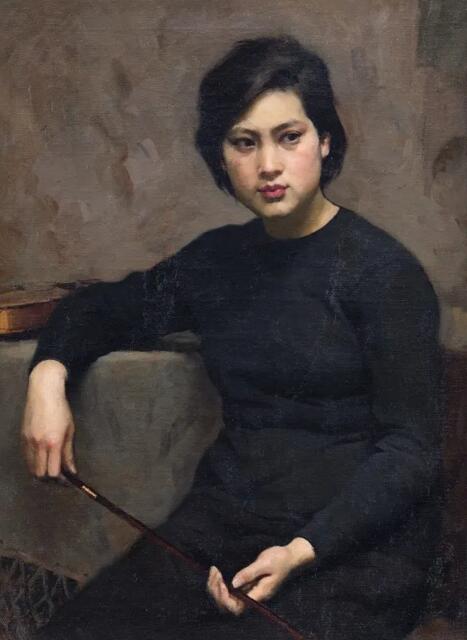 靳尚谊《小提琴手》，1979