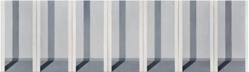 格哈德·里希特《栏列(七联)》，1968