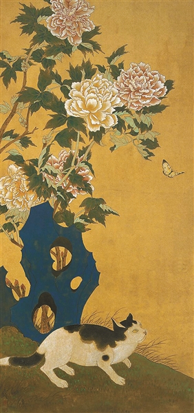 文猫伺蝶 陈之佛 1952