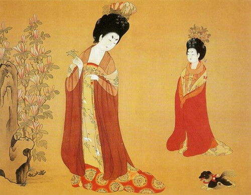 周昉《簪花仕女图》