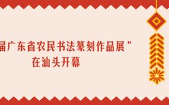 “首届广东省农民书法篆刻作品展”在汕头开幕