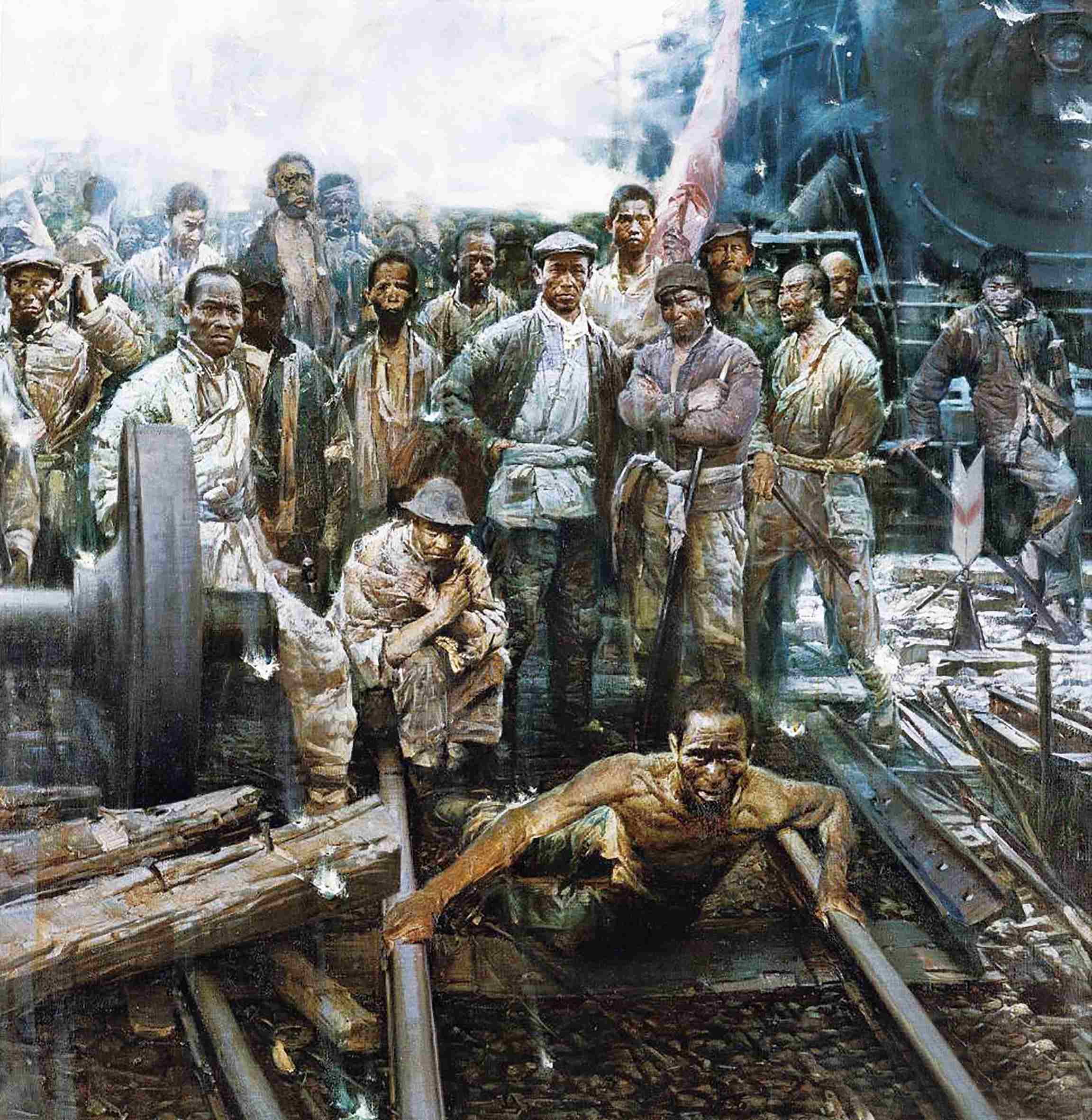 陇海铁路工人罢工图片