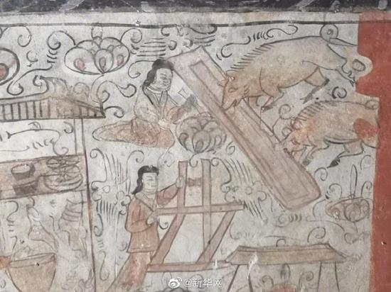 山西大同发现一座珍贵北魏壁画墓