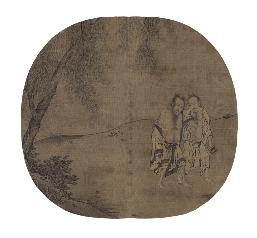 宋代小品画丨宋代兰叶描人物小品画